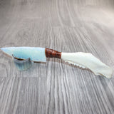 Pronghorn Antelope Handle Opalite Blade Ornamental Knife #8662     Mountain Man Knife b