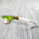 Turkey Bone Handle Glass Blade Ornamental Knife #43354    Mountain Man Knife