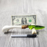 Turkey Bone Handle Glass Blade Ornamental Knife #43354    Mountain Man Knife