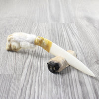 Rabbit Foot Handle Bone Blade Ornamental Knife #23454    Mountain Man Knife