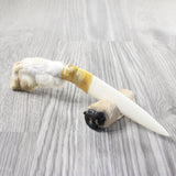 Rabbit Foot Handle Bone Blade Ornamental Knife #23454    Mountain Man Knife