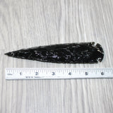 1 Obsidian Ornamental Spearhead  #7762     Arrowhead