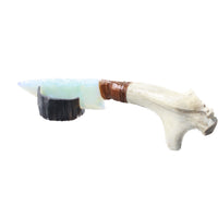 Reindeer Antler Crown Handle Opalite Blade Ornamental Knife #1954    Mountain Man Knife