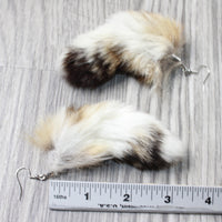 Bobcat Tail Earrings  #6054  Mountain Man Earrings