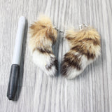 Bobcat Tail Earrings  #6054  Mountain Man Earrings