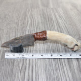 Coyote Handle Stone Blade Ornamental Knife #1962    Mountain Man Knife