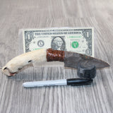 Coyote Handle Stone Blade Ornamental Knife #1962    Mountain Man Knife