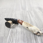 Coyote Foot Handle Obsidian Blade Ornamental Knife #9154  Mountain Man Knife