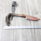 Turkey Foot Handle Stone Blade Ornamental Knife #9254    Mountain Man Knife