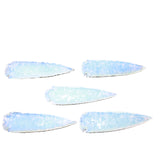 5 Opalite Ornamental Spearheads  #9362      Arrowhead