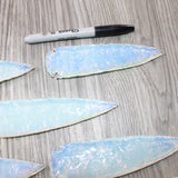 5 Opalite Ornamental Spearheads  #9362      Arrowhead