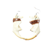 Muskrat Jaw Earrings  #6654  Mountain Man Earrings
