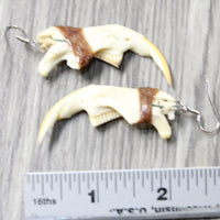 Muskrat Jaw Earrings  #6654  Mountain Man Earrings