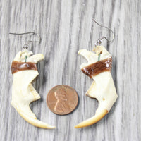 Muskrat Jaw Earrings  #6654  Mountain Man Earrings