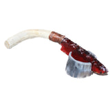 Deer Antler Handle Glass Blade Ornamental Knife #2462    Mountain Man Knife