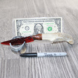 Deer Antler Handle Glass Blade Ornamental Knife #2462    Mountain Man Knife
