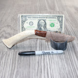 Elk Antler Handle Stone Blade Ornamental Knife #2462    Mountain Man Knife