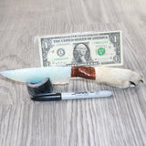 Coyote Foot Handle Opalite Blade Ornamental Knife #1562     Mountain Man Knife