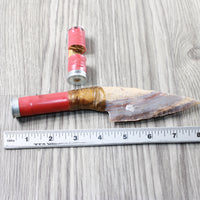 Shotgun Shell Handle Stone Blade Ornamental Knife #73954    Mountain Man Knife