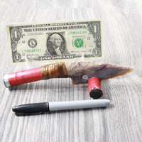 Shotgun Shell Handle Stone Blade Ornamental Knife #73954    Mountain Man Knife