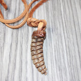 Extra Large Rattlesnake Rattle  Necklace  #4662    Mountain Man Necklace