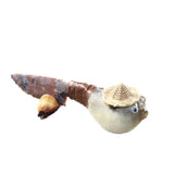 Parrot Puffer Fish Handle Stone Blade Ornamental Knife #2854    Mountain Man Knife