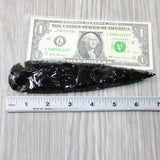 1 Obsidian Ornamental Spearhead  #1854     Arrowhead