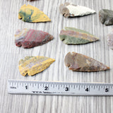 10 Large Stone Ornamental Arrowheads  #3954     Arrowhead