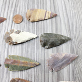 10 Large Stone Ornamental Arrowheads  #3954     Arrowhead