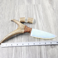 Deer Antler Handle Opalite Blade Ornamental Knife #8154    Mountain Man Knife