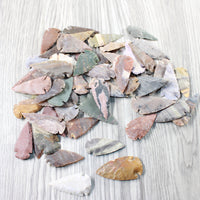 50 Large Stone Ornamental Arrowheads  #7154     Arrowhead