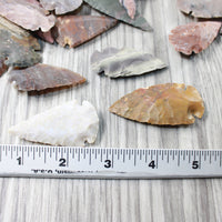 50 Large Stone Ornamental Arrowheads  #7154     Arrowhead