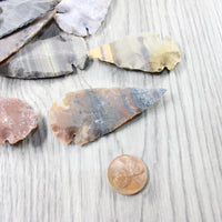 50 Large Stone Ornamental Arrowheads  #7154     Arrowhead