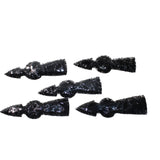 5 Obsidian Ornamental Tomahawk Heads #1732 Ax Axe Hatchet