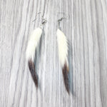 Ermine Tail Earrings  #6254  Mountain Man Earrings