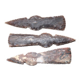 3 Stone Ornamental Tomahawk Heads #6663    Agate Jasper Ax Axe Hatchet