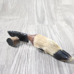 Deer Foot Handle Obsidian Blade Ornamental Knife #9254  Mountain Man Knife