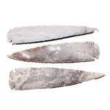 3 Stone Ornamental Spearheads  #1763    Agate Jasper Arrowheads