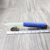 Paracord Wrapped Oak Handle Opalite Blade Ornamental Knife #2354    Mountain Man Knife