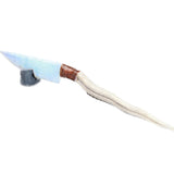 Axis Deer Antler Handle Opalite Blade Ornamental Knife #1763     Mountain Man Knife