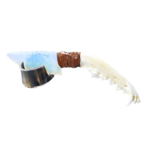 Coyote Jaw Handle Opalite Blade Ornamental Knife #0354    Mountain Man Knife