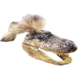 Alligator Head with Raccoon Tail Mohawk  #4454