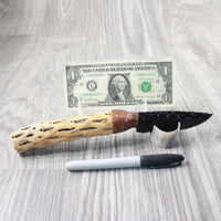 Cholla Cactus Wood Handle Obsidian Blade Ornamental Knife #8854  Mountain Man Knife
