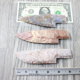 3 Stone Ornamental Knife Blades  #2854   Mountain Man Knife