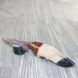 Deer Foot Handle Stone Blade Ornamental Knife #9363    Mountain Man Knife