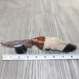 Deer Foot Handle Stone Blade Ornamental Knife #9363    Mountain Man Knife