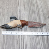 Deer Foot Handle Stone Blade Ornamental Knife #9363    Mountain Man Knife