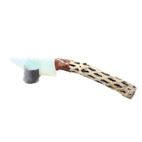 Cholla Cactus Wood Handle Opalite Blade Ornamental Knife #0954    Mountain Man Knife