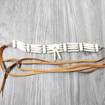 1 Bone Hairpipe Bead Choker  #3954        Mountain Man Jewelry