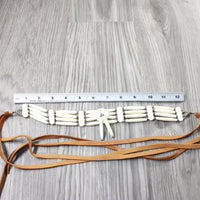 1 Bone Hairpipe Bead Choker  #3954        Mountain Man Jewelry